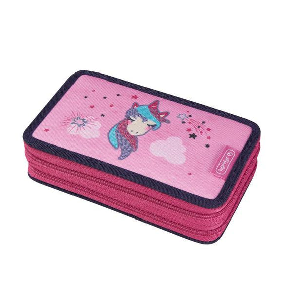 Herlitz - Estuche Doble escolar Unicornio / Doppeletui 23 tlg. Einhorn