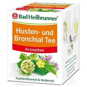 Bad Heilbrunner Arznei-Tee, Husten- & Bronchial-Tee (8x2g), 16 g