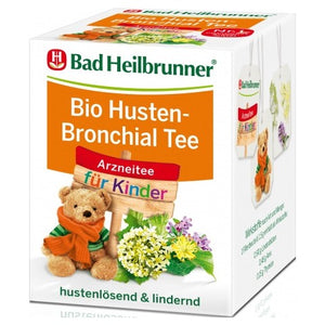 Bad Heilbrunner Arznei-Tee, Husten- & Bronchial-Tee für Kinder (8x1,5g), 12 g