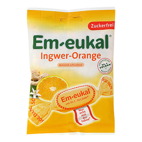 Em-eukal Bonbon, Ingwer-Orange, zuckerfrei