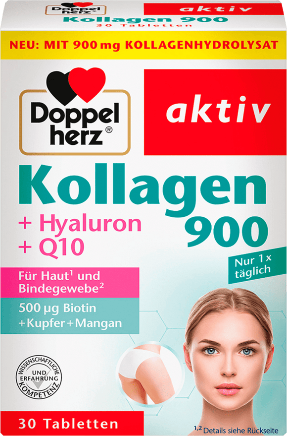 Doppelherz 900er Kollagen (30 Stück) / Cápsulas de colágeno 900 (30 unidades)