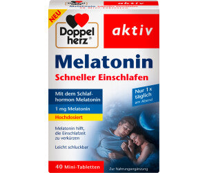 Doppelherz Melatonin Schneller Einschlafen / Melatonina para quedarse dormido más rápido