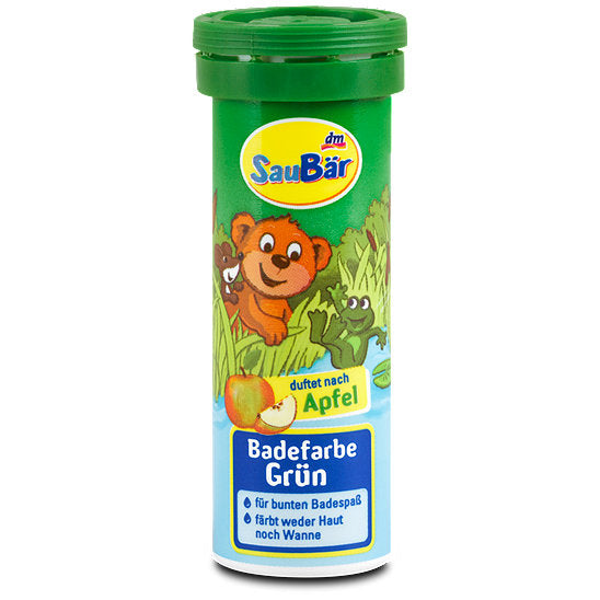 SauBär Badefarbe, 10 St. / Aditivo de baño, colorante de agua, verde