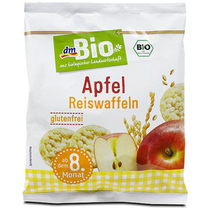 dmBio Waffeln, Snack Apfel Reiswaffeln ab dem 8. Monat, 35 g