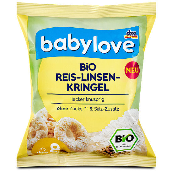 babylove Bio Reis-Linsen-Kringel ab dem 8. Monat, 30 g