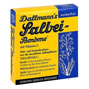 Dallmann's Salbei-Bonbons zuckerfreie Hals- und Hustenbonbons, 20 St