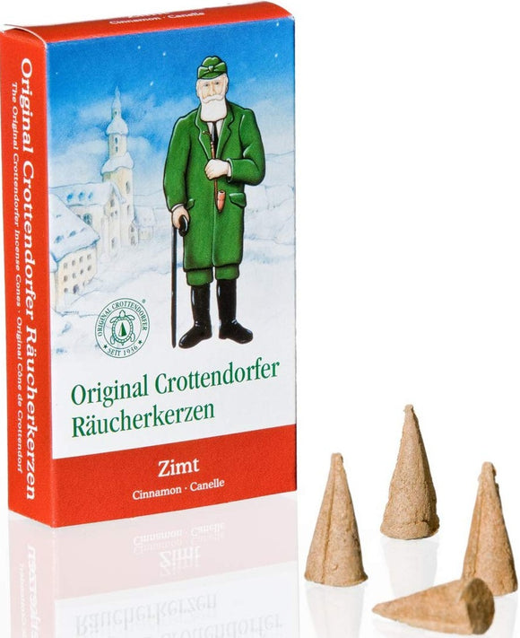 Original Crottendorfer Räucherkerzen Zimt / Conos de incienso, canela
