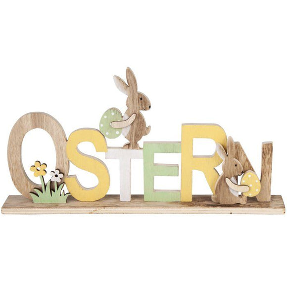 Deko-Schriftzug - Ostern - aus Holz - 32 x 4 x 16 cm