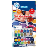 Set de acuarelas escolar / Deckfarbkasten, 24 Farben