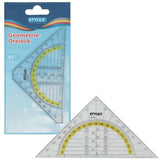 Geodreieck Geometrie Dreieck Geo Lineal 14 cm / Regla triángulo geometría