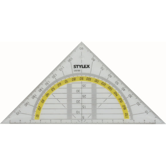 Geodreieck Geometrie Dreieck Geo Lineal 14 cm / Regla triángulo geometría