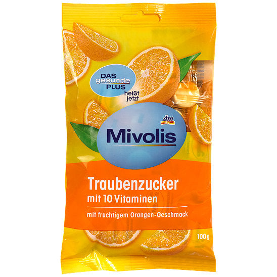 Mivolis Traubenzucker mit 10 Vitaminen, 100 g / Dextrosa con 10 vitaminas