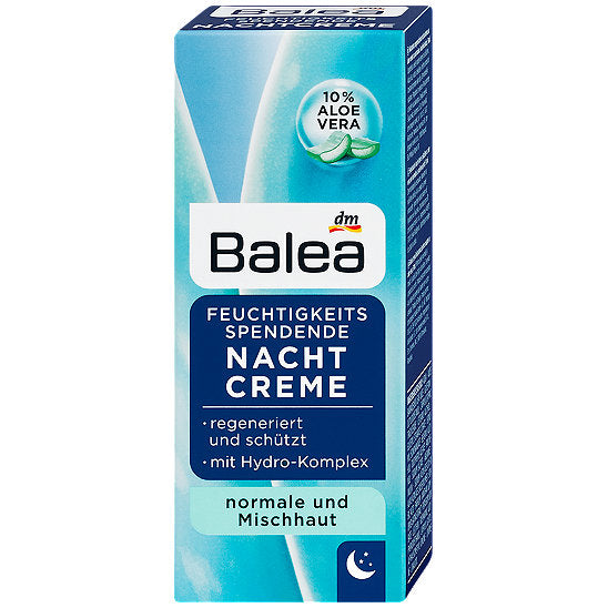 Balea Nachtcreme Feuchtigkeitsspendend / Crema facial de Noche Hidratante, 50 ml