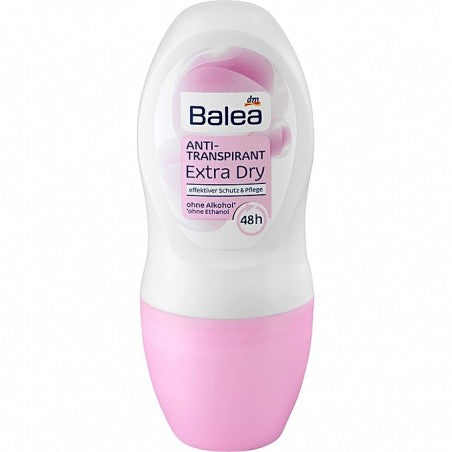 Balea Deo Roll On Antitranspirant Extra Dry, 50 ml / Roll On desodorante, sin alcohol (sin etanol)