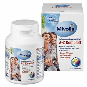 Mivolis A-Z Depot, Tabletten, 100 St. / Depósito de vitamina A-Z