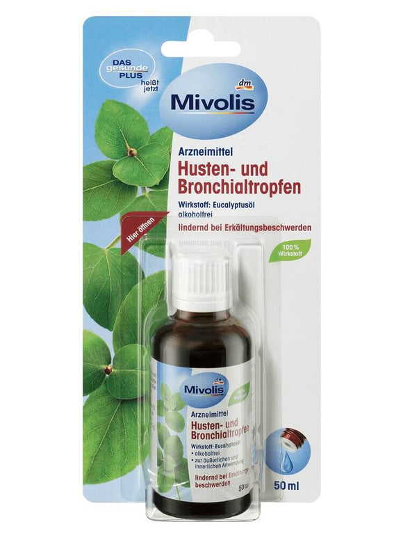 Mivolis Husten- und Bronchialtropfen, 50 ml - 100% Eucalyptusöl