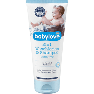 babylove 2in1 Waschlotion & Shampoo sensitive, 200 m / Loción de lavado y champú para bebé