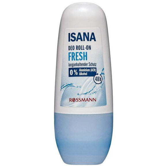 ISANA Deo Roll-On Fresh 0% Aluminium (ACH) 0% Alkohol / Desodorante sin aluminio, sin alcohol