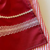 8-9 años (128 - 134cm) Traje alemán para niñitas, vestido tradicional bávara con delantal / Kinder Dirndl mit Schürze