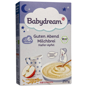 Babydream Bio Guten Abend Milchbrei Hafer-Apfel 250 g