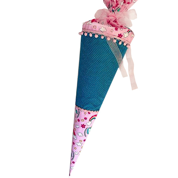 Schultüte aus Stoff 70cm / Cono escolar recubiertas en tela