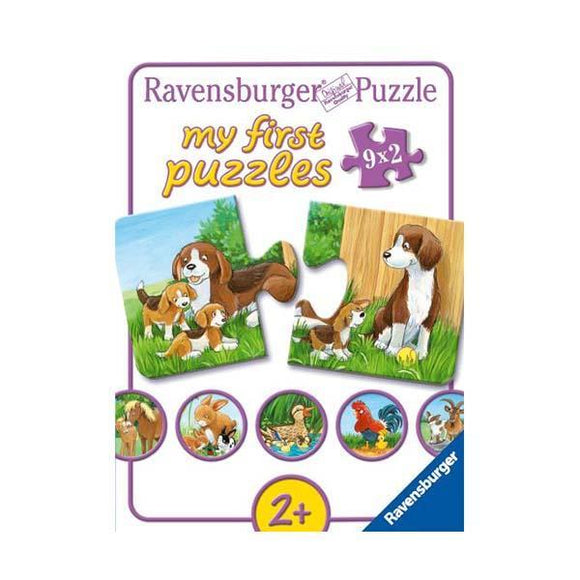 Ravensburger - Mi primer puzzle - Familias de animales, 2 años +