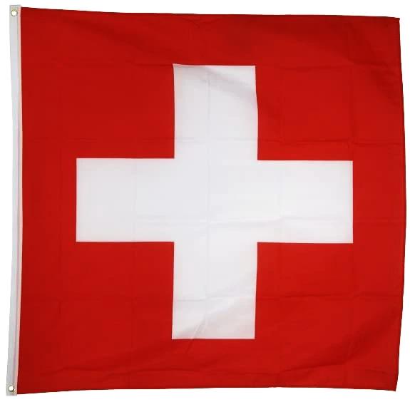Bandera Suiza / Deutsche Flagge - Schweizer Fahne (120 x 120 cm)