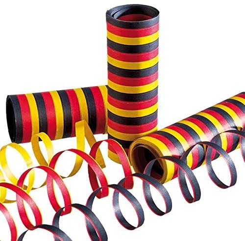 Luftschlagen Deutschland, 3 Rollen / Serpentinas en los colores alemanes, 3 rollos
