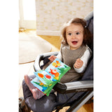 HABA - Buggybuch aus Stoff mit Beißelement - Regenbogen-Raupe, 6 Monate +