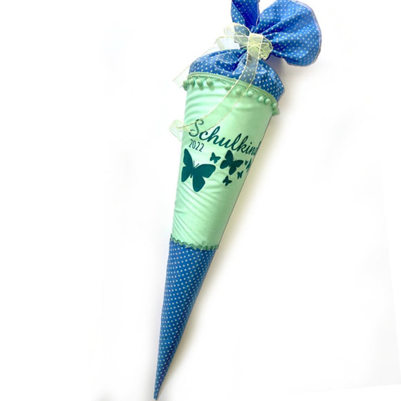 Schultüte aus Stoff 70cm / Cono escolar recubiertas en tela