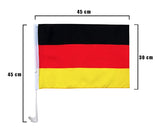 Autofahne Deutschland 30x45 cm 2er Set / Banderas para auto, 2 unidades