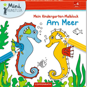 Mein Kindergarten-Malblock: Am Meer - Bloque para pintar "El mar", ab 4 Jahre