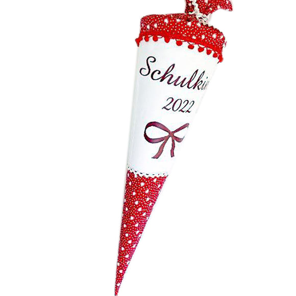 Schultüte aus Stoff 70cm / Cono escolar recubiertas en tela