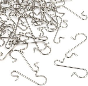 50x Ganchos de Metal en forma de S para adornos/Aufhänger, S Haken, silber 50 Stück