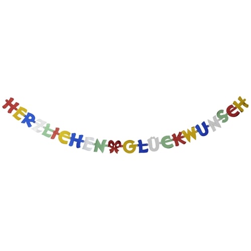 Girlande Herzlichen Glückwunsch 2m
