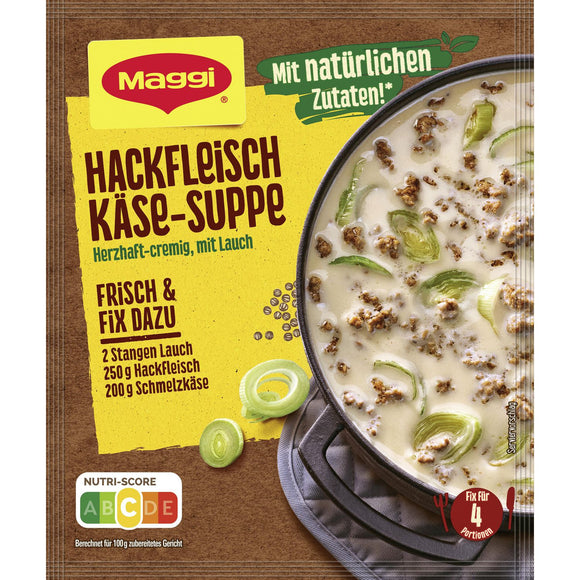 Maggi Frisch & Fix - Hackfleisch Käse Suppe