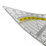 Regla, Transportador triangular alemán - flexible / Geodreieck, 14cm - FLEXIBEL