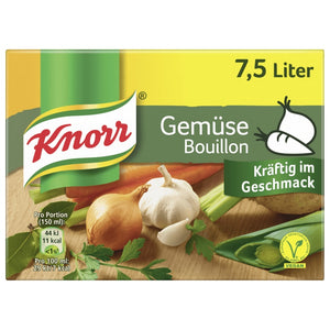 Knorr Gemüsebouillon 15 Würfel, für 7,5 Liter / Caldo de verduras Knorr 7,5l