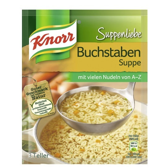 Knorr Suppenliebe Buchstaben Suppe 82g