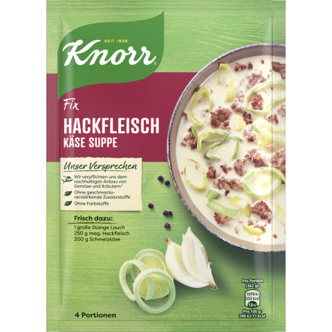 Knorr Fix - Hackfleisch Käse-Suppe / Sopa de carne picada y queso