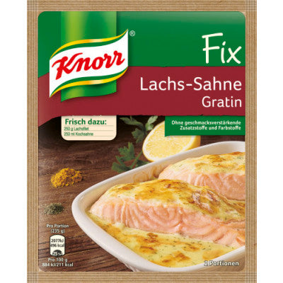 Knorr Fix - Sahne Lachs Gratin / Crema de salmón gratinado