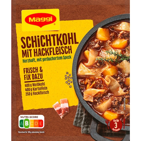 Maggi Fix für Schichtkohl mit Hackfleisch