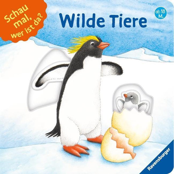 Schau mal, wer ist da? Wilde Tiere, Pappbilderbuch, 1-3 Jahre