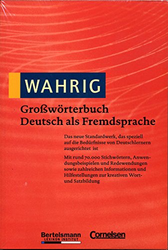 Wahrig Großwörterbuch Deutsch als Fremdsprache