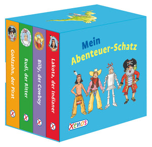 Mein Abenteuer-Schatz - 4 Pappenbücher im Schuber, Ab 4 Jahre