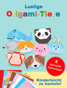 Lustige Origami-Tiere - mit Bastelanleitung und Origami-Papier, ab 6 Jahre