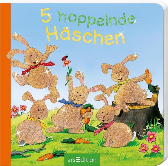 5 hoppelnde Häschen, ab 2 Jahren
