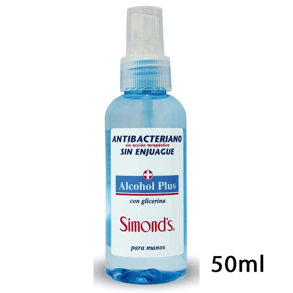 Simonds Alcohol Plus Con Glicerina Antibacterial Spray 50ml