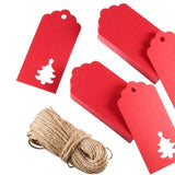 25x Etiquetas de regalo para colgar, 4,5 x 9,5 cm / 25x Kraft Etiketten, Geschenkanhänger Weihnachtsbaum