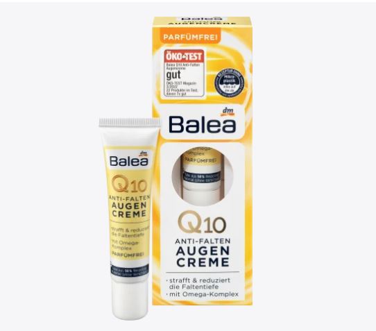 Balea Augencreme Q10 Anti-Falten, 15 ml / Crema de ojos Q10 antiarrugas, 15 ml